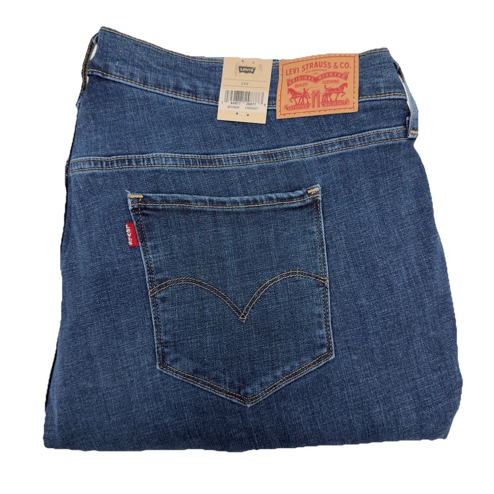 Levi's 311 Shaping Skinny Capri Size 24W Hypersoft Mid Rise Slimming Shaping NEW